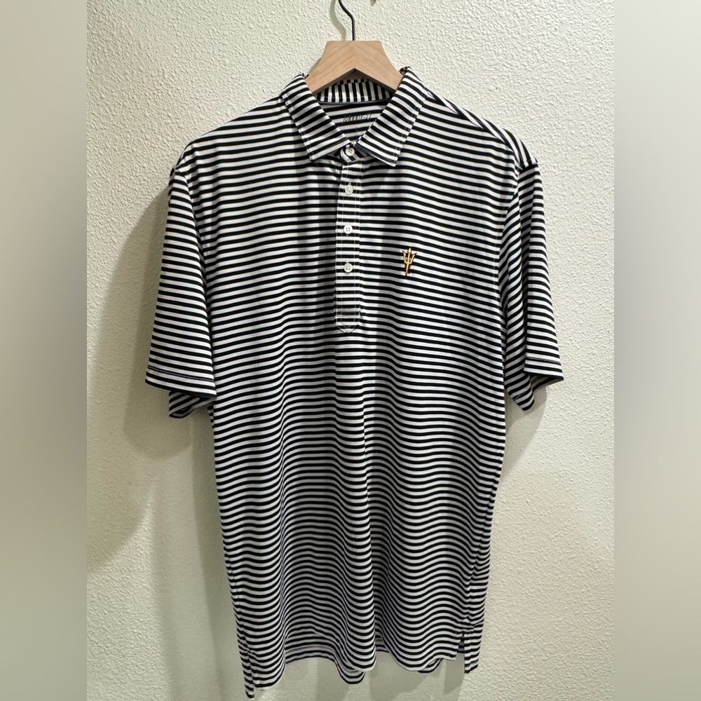 Johnnie-O Arizona State University Striped Polo ASU L